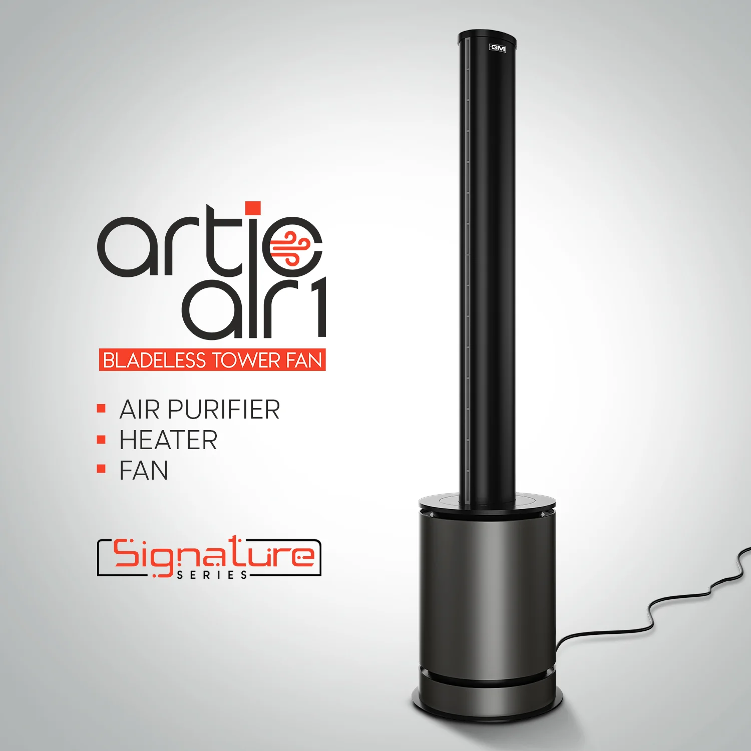 Artic Air 1 Bladeless Tower Fan Heater - Image 2