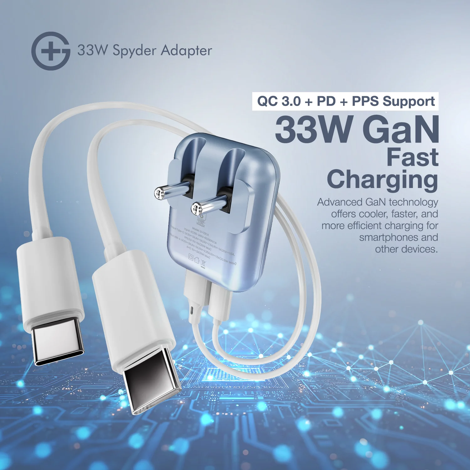 Spyder Adaptor 33W - India's First Charger with Foldable Pins - Image 6