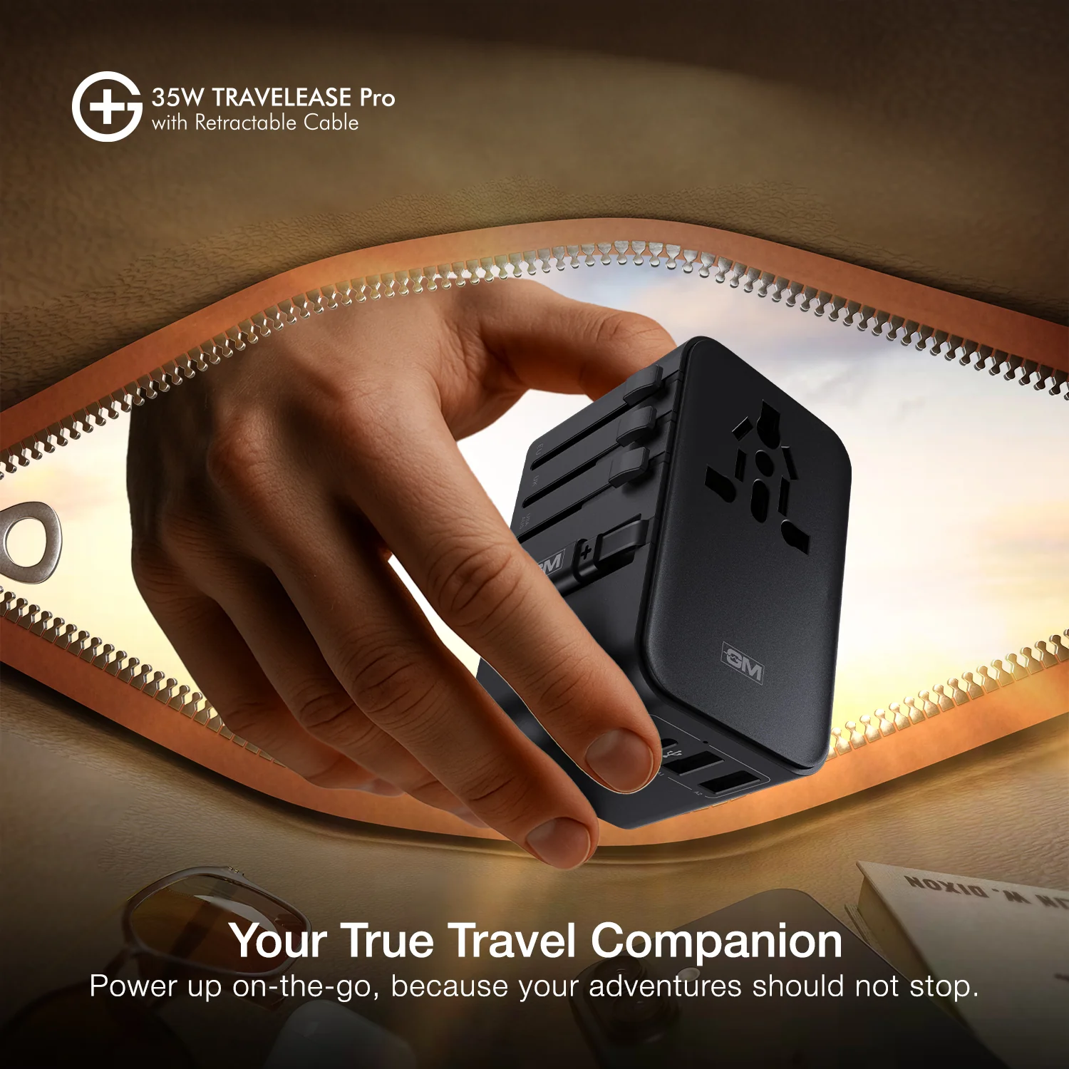G+ Travelease Pro with Retractable Cable 35W (Black) - Image 10
