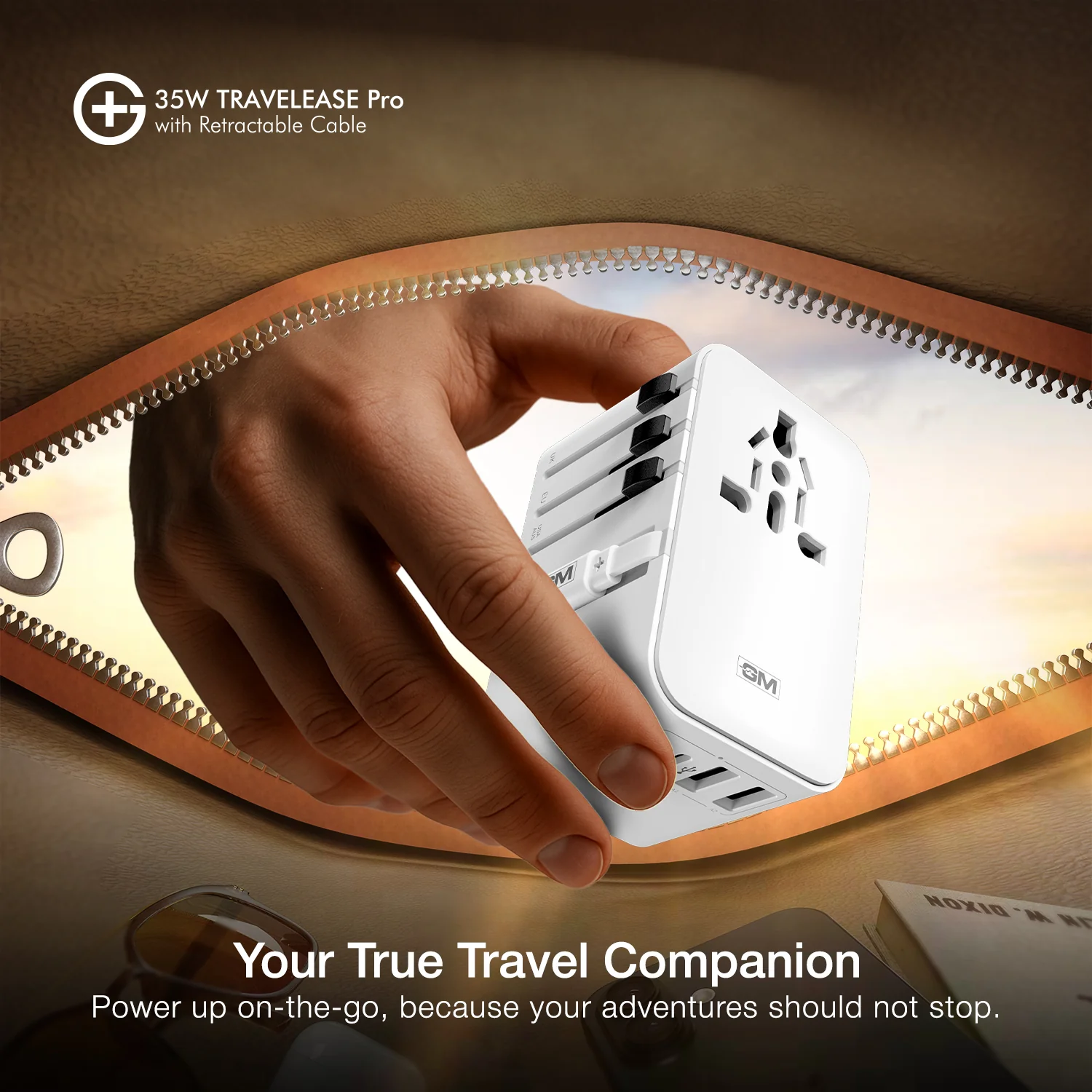 G+ Travelease Pro with Retractable Cable 35W (White) - Image 10