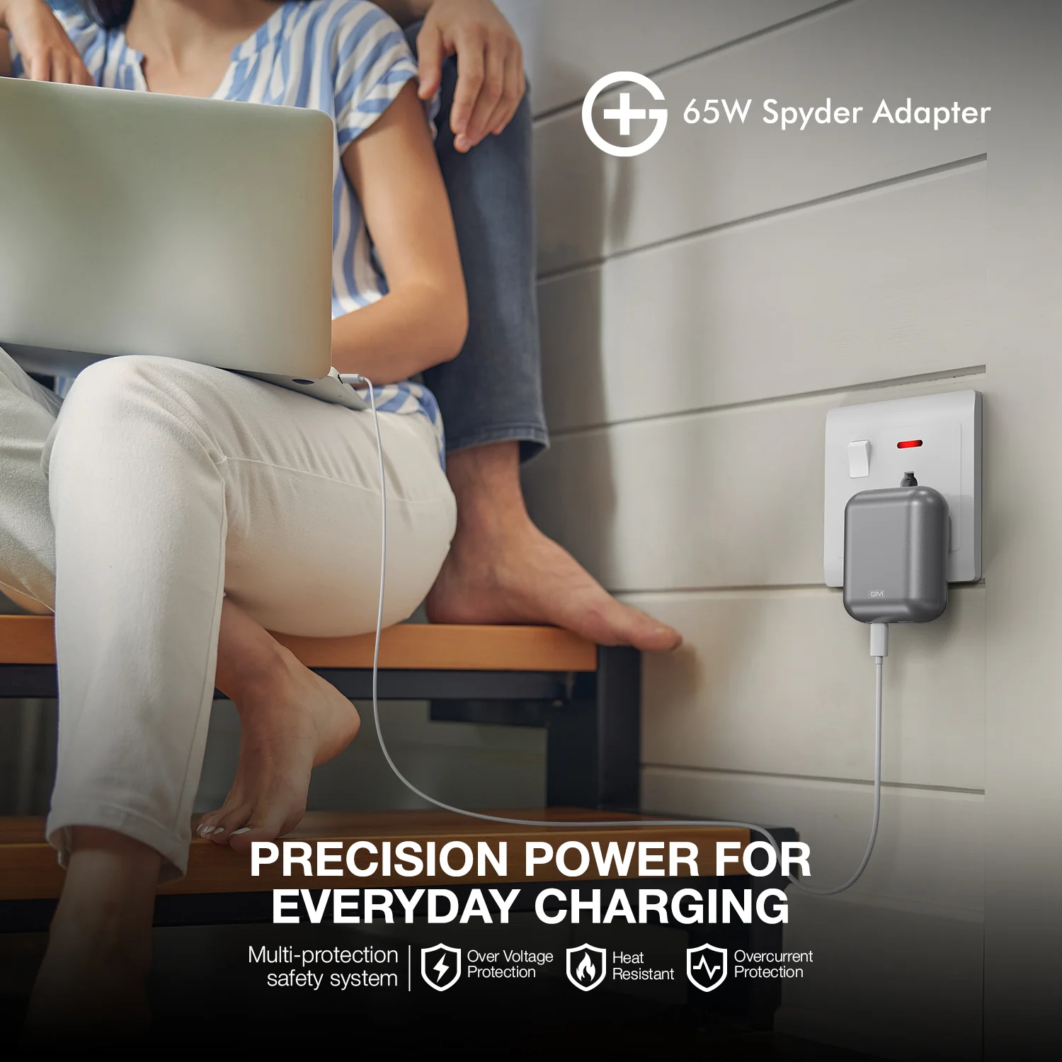 G+ Spyder Adapter 65W (Electric Grey) - Image 3