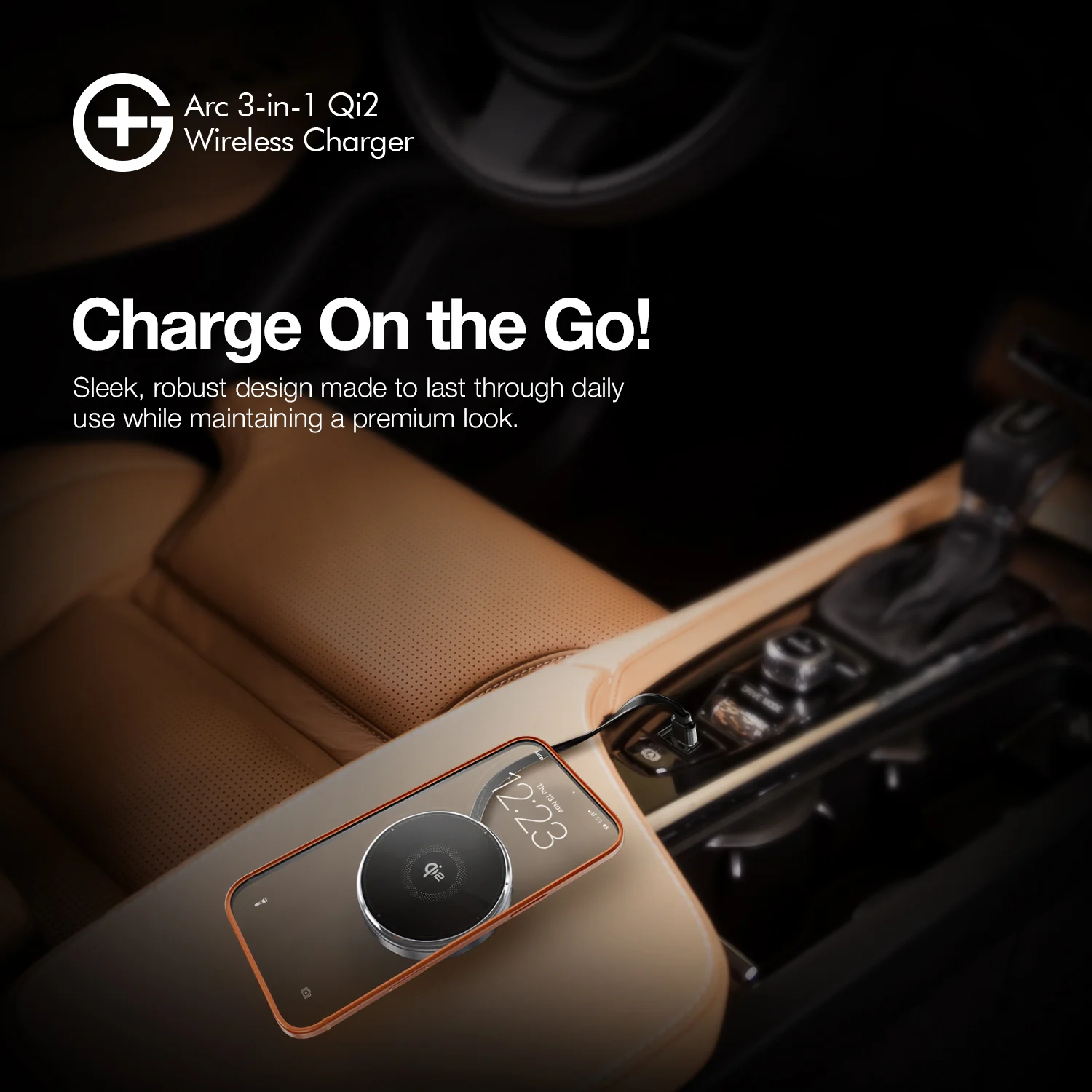 Arc 3-in-1 Magnetic Wireless Charger - Qi2 Fast Charging - Image 3