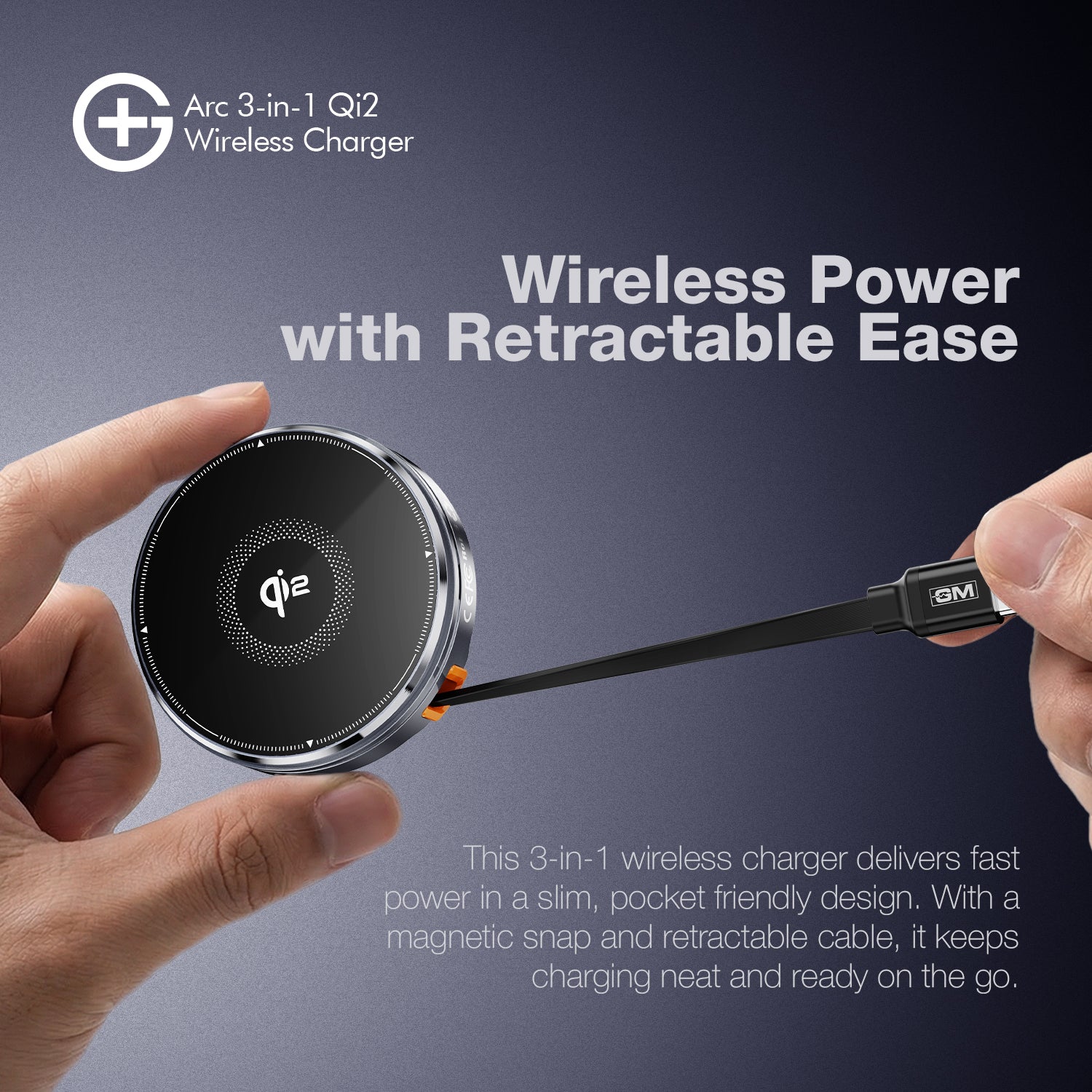 Arc 3-in-1 Magnetic Wireless Charger - Qi2 Fast Charging - Image 5