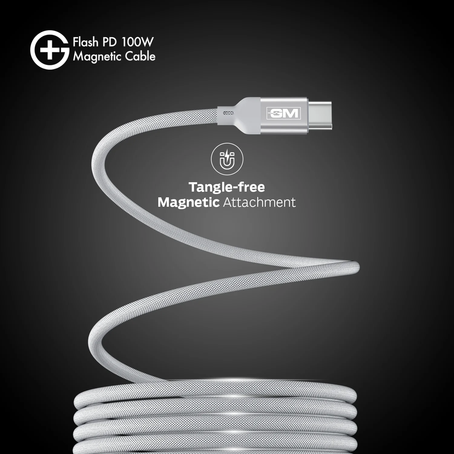 G+ Flash PD Magnetic Cable - 100W (WHITE) - Image 6