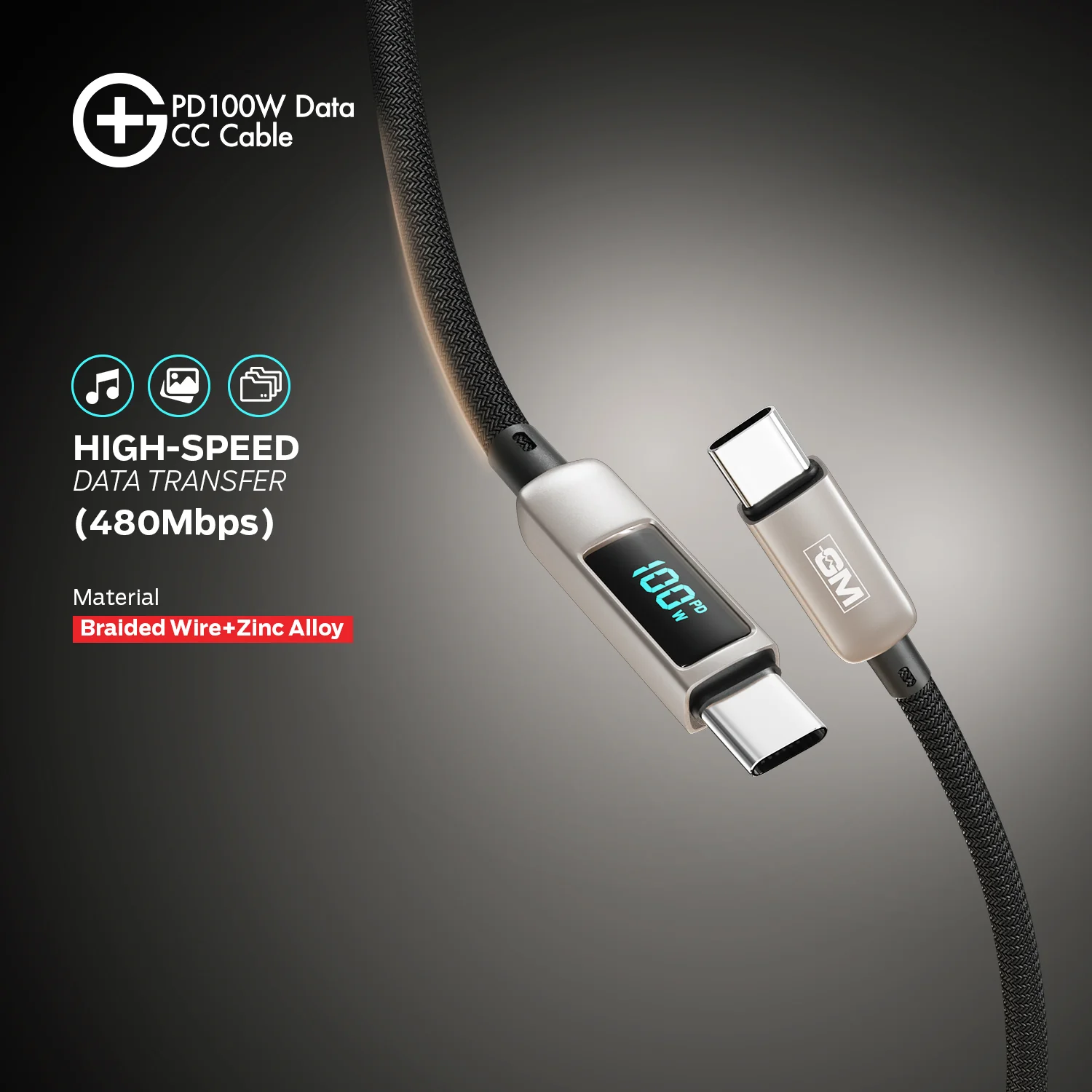 G+ PD Data CC Cable - 100W (GOLD) - Image 3