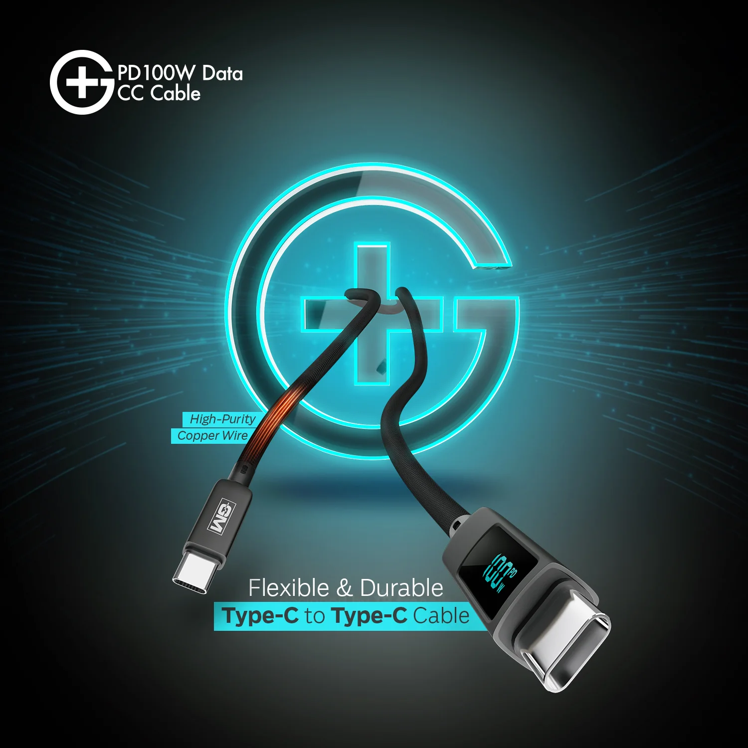 G+ PD Data CC Cable - 100W (GREY) - Image 6