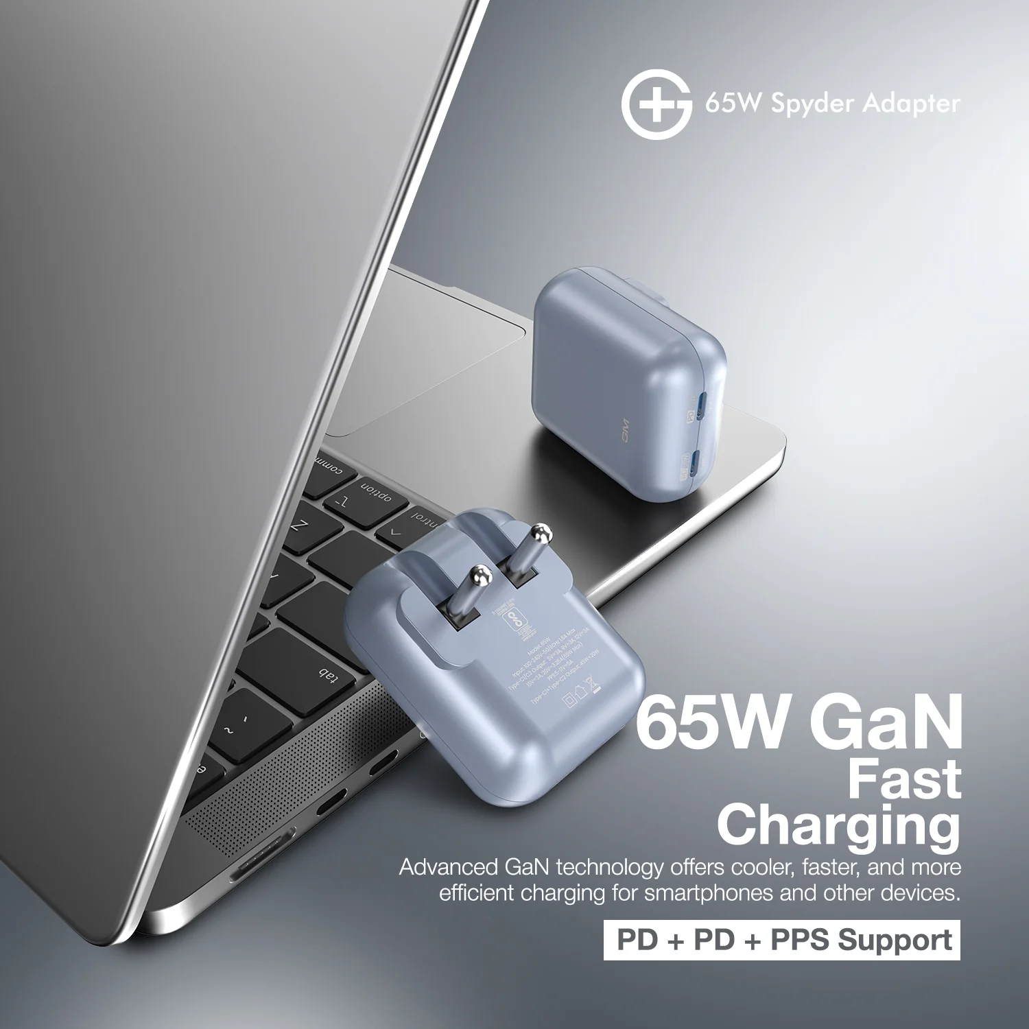 G+ Spyder Adapter 65W (Light Blue) - Image 6