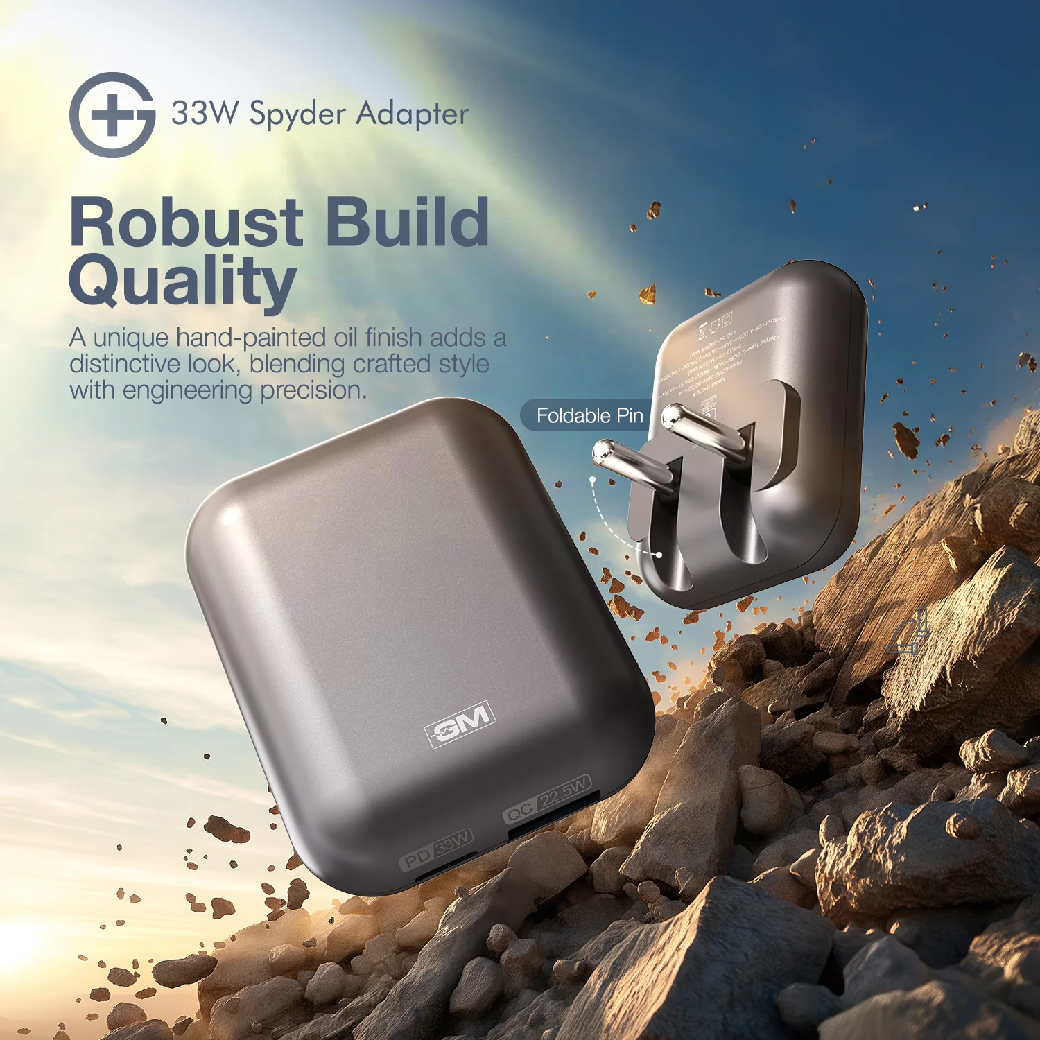 Spyder Adapter 33W - India's First Adapter with Foldable Pins - Image 10