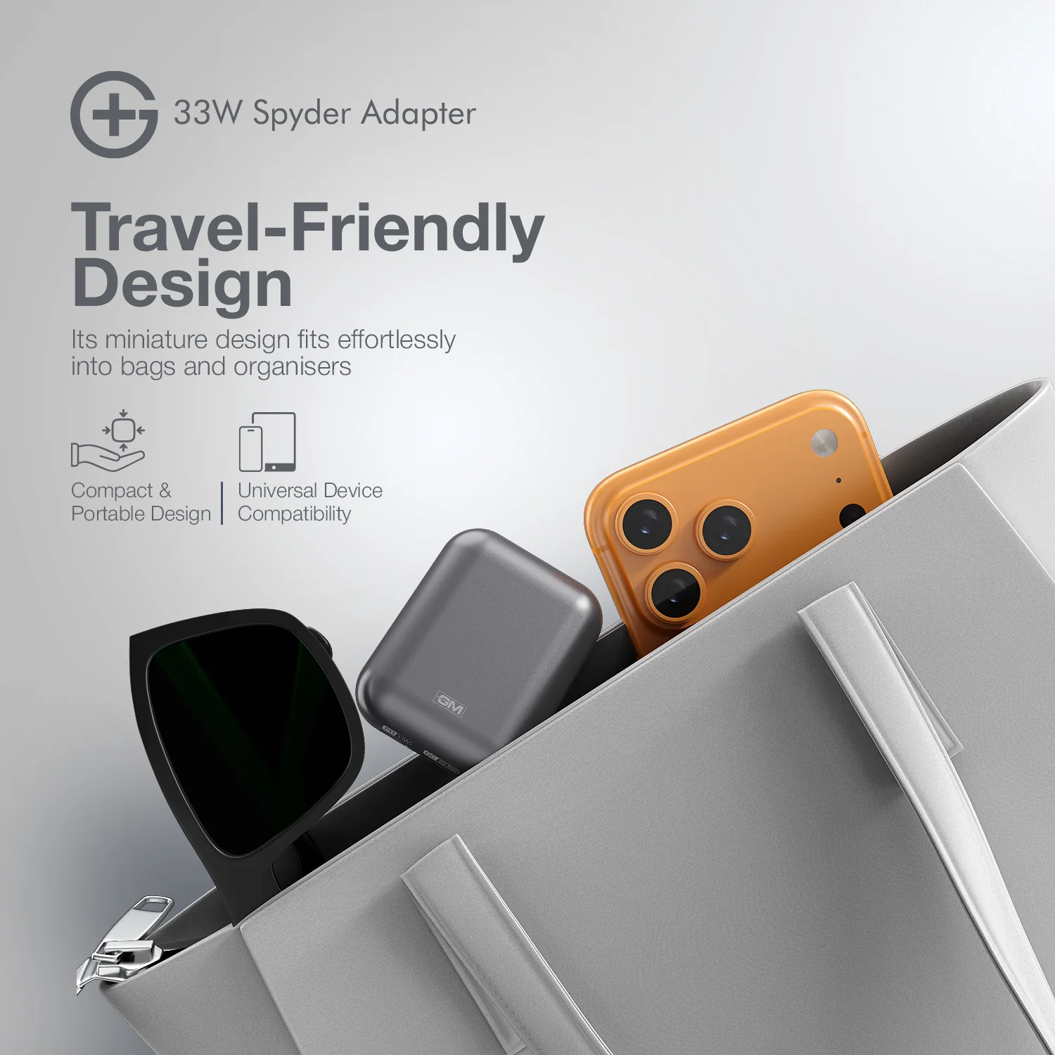 Spyder Adapter 33W - India's First Adapter with Foldable Pins - Image 5