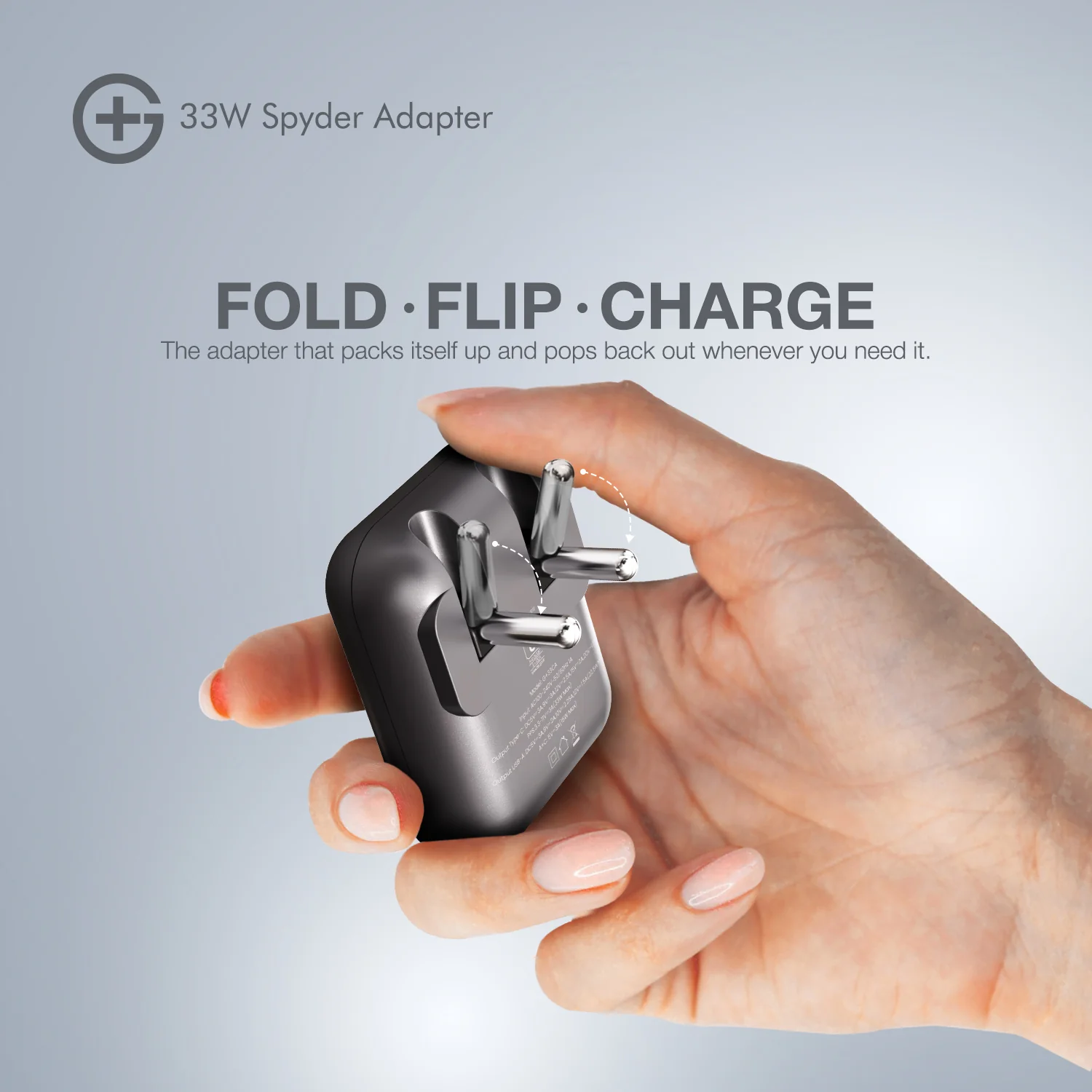 Spyder Adapter 33W - India's First Adapter with Foldable Pins - Image 7