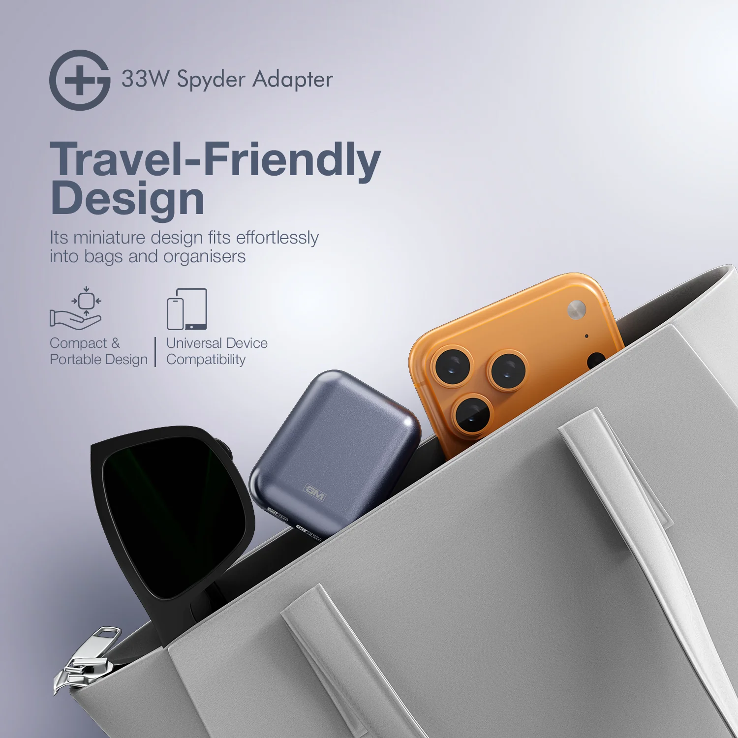 Spyder Adapter 33W - India's First Adapter with Foldable Pins - Image 5
