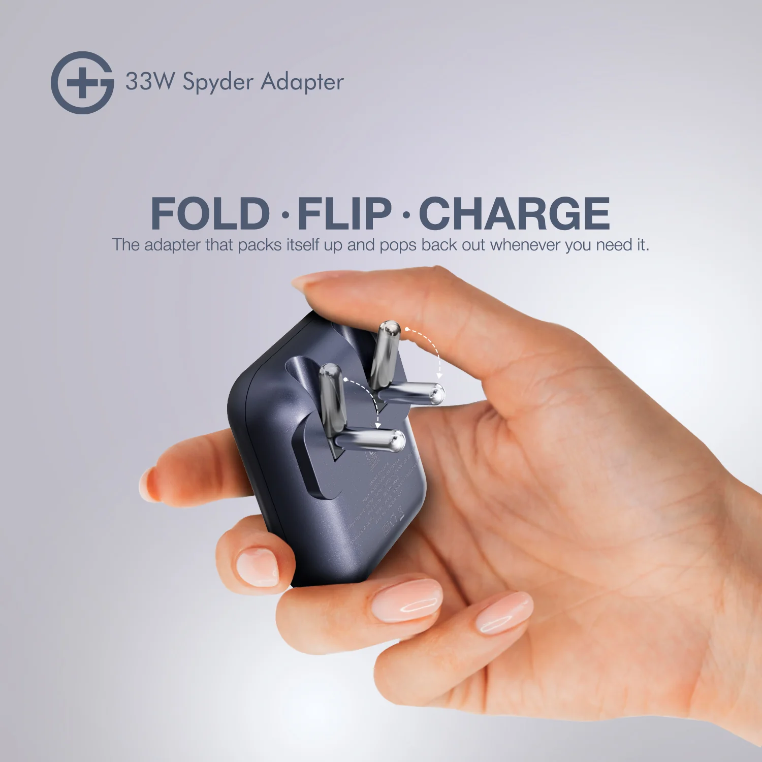 Spyder Adapter 33W - India's First Adapter with Foldable Pins - Image 7