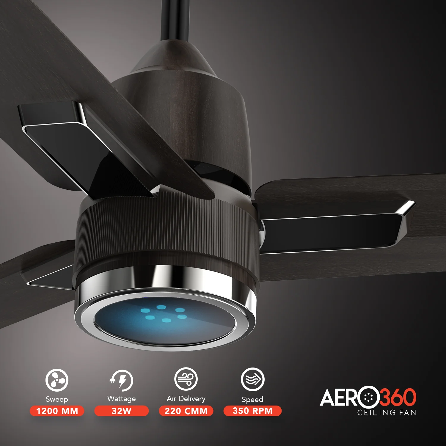 GM Aero 360 - Ceiling Fan (Gunmetal) - Image 3