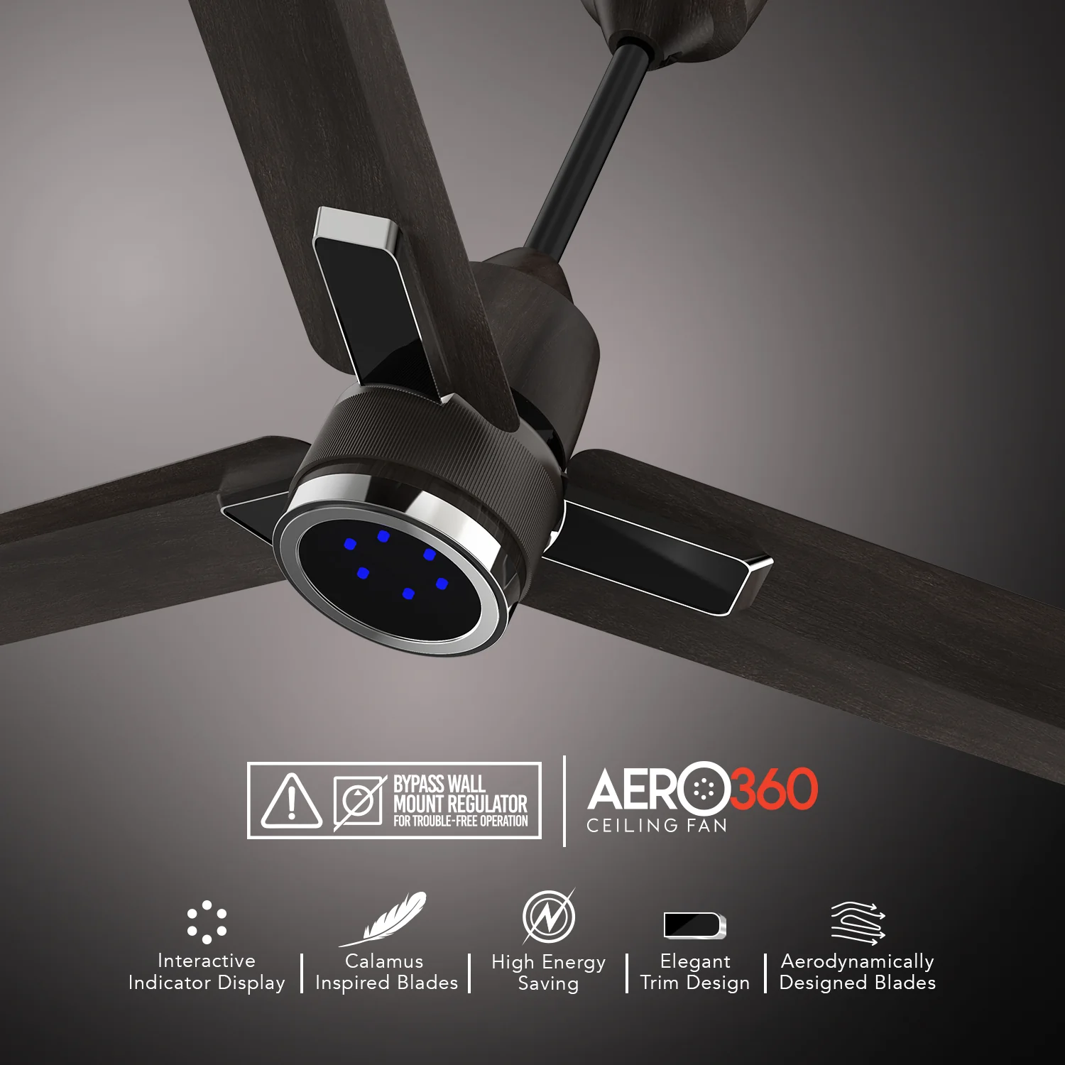 GM Aero 360 - Ceiling Fan (Gunmetal) - Image 8