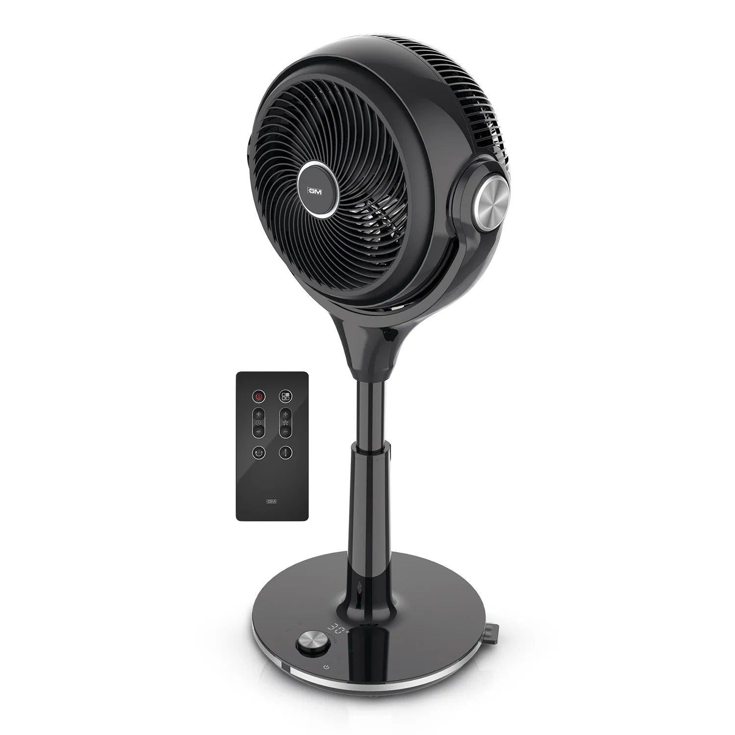 GM Airmate Pro Pedestal Fan with Remote (Black)