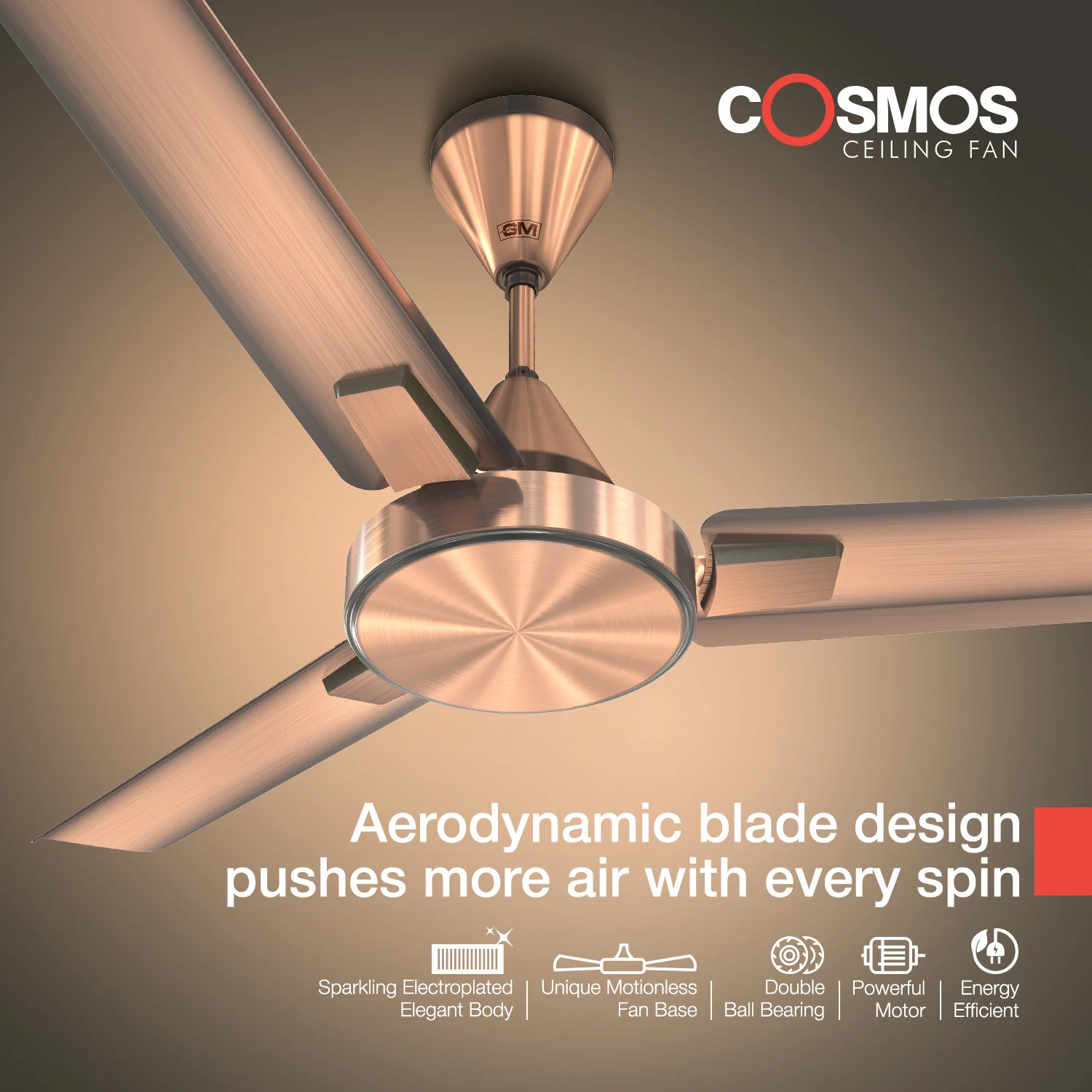 GM Cosmos - Ceiling Fan (Copper) - Image 5