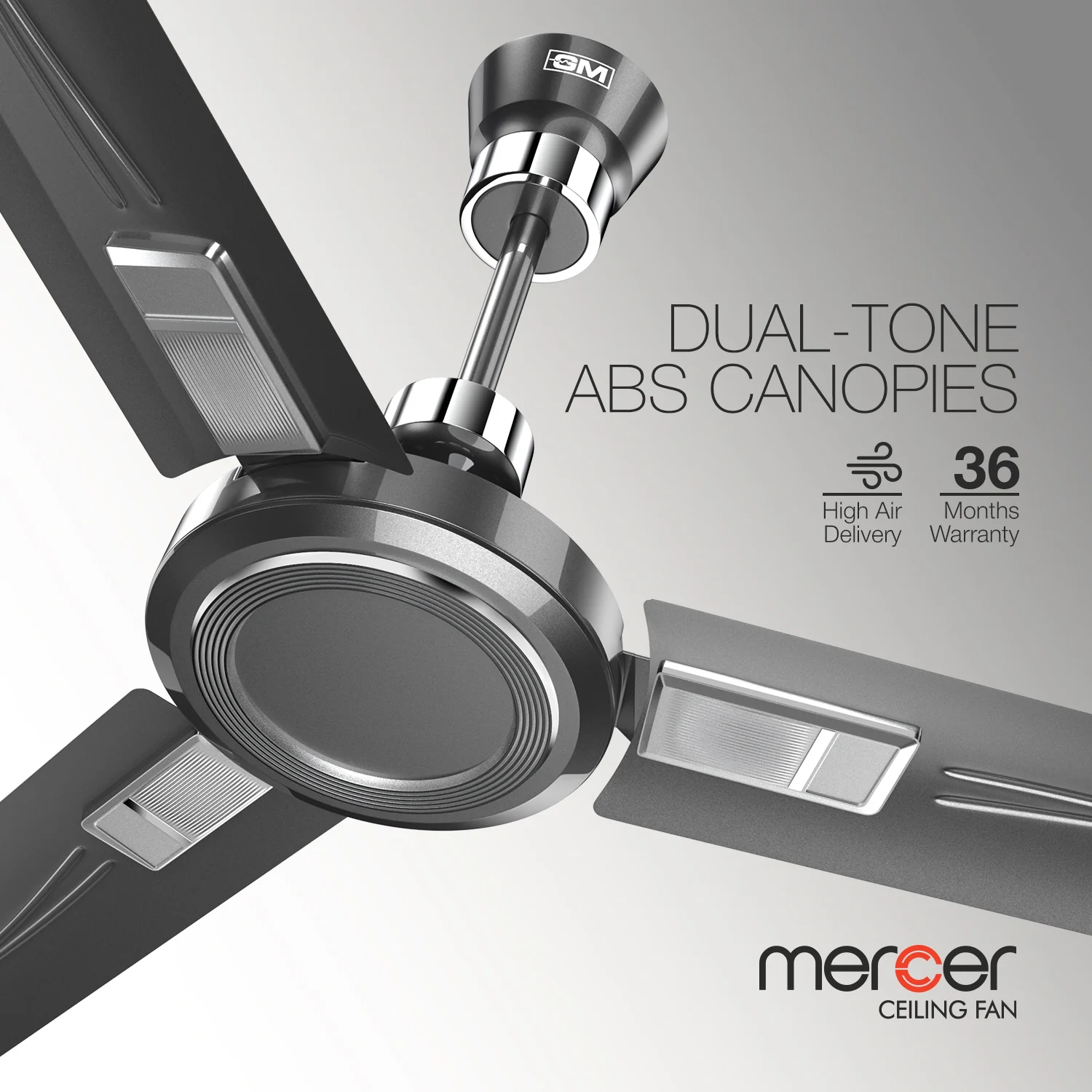 GM Mercer - Ceiling Fan (Glorious Grey) - Image 4
