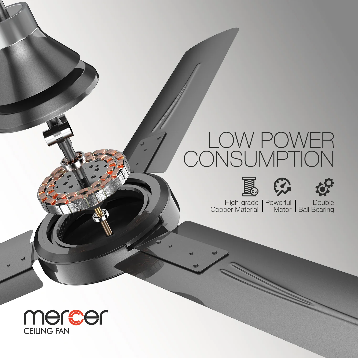 GM Mercer - Ceiling Fan (Glorious Grey) - Image 5