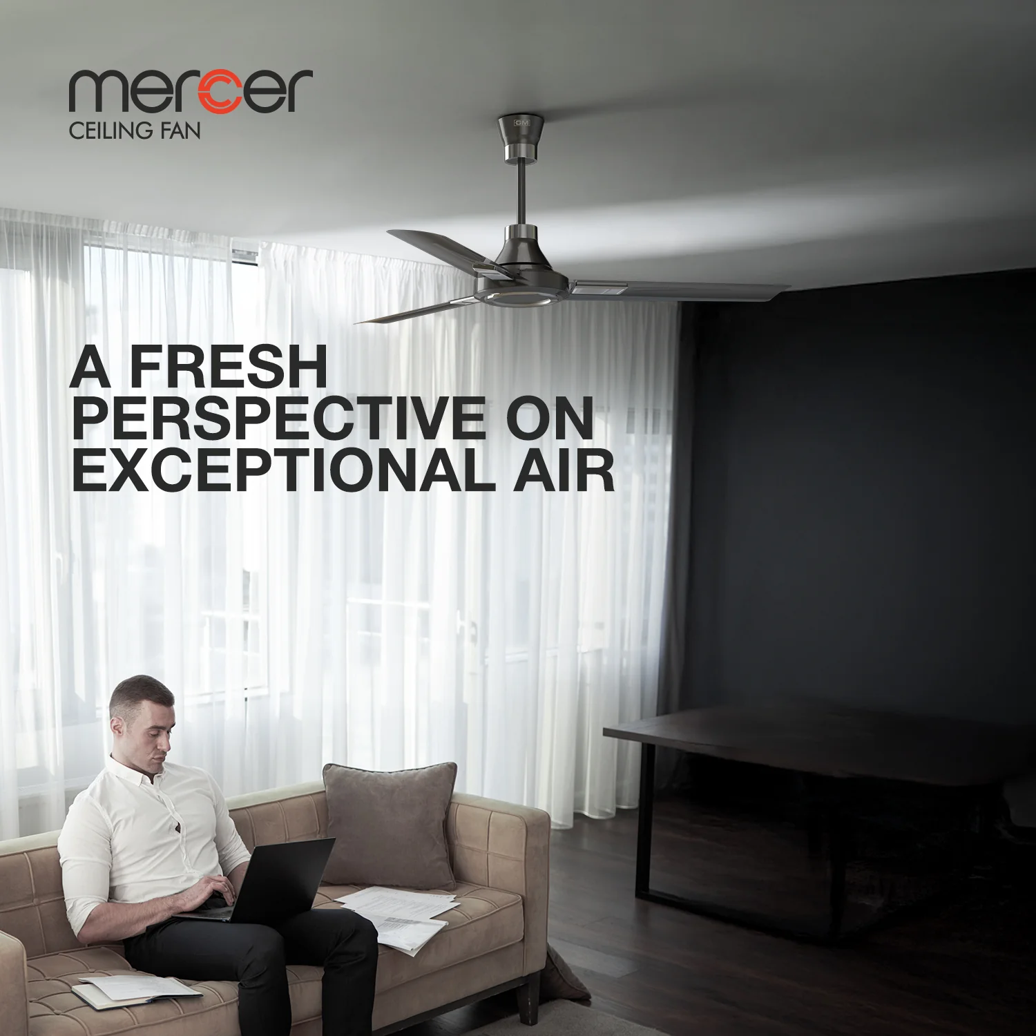 GM Mercer - Ceiling Fan (Glorious Grey) - Image 6