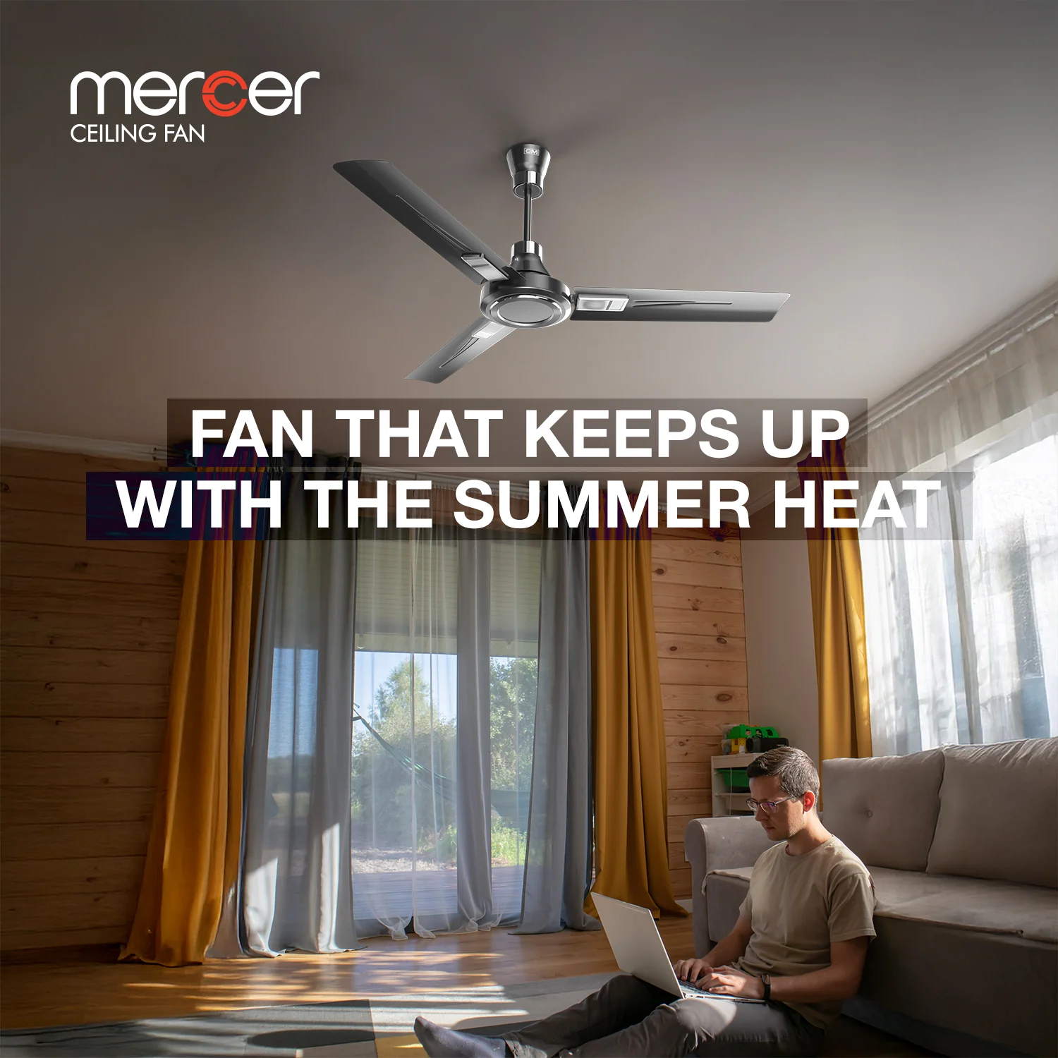 GM Mercer - Ceiling Fan (Glorious Grey) - Image 7