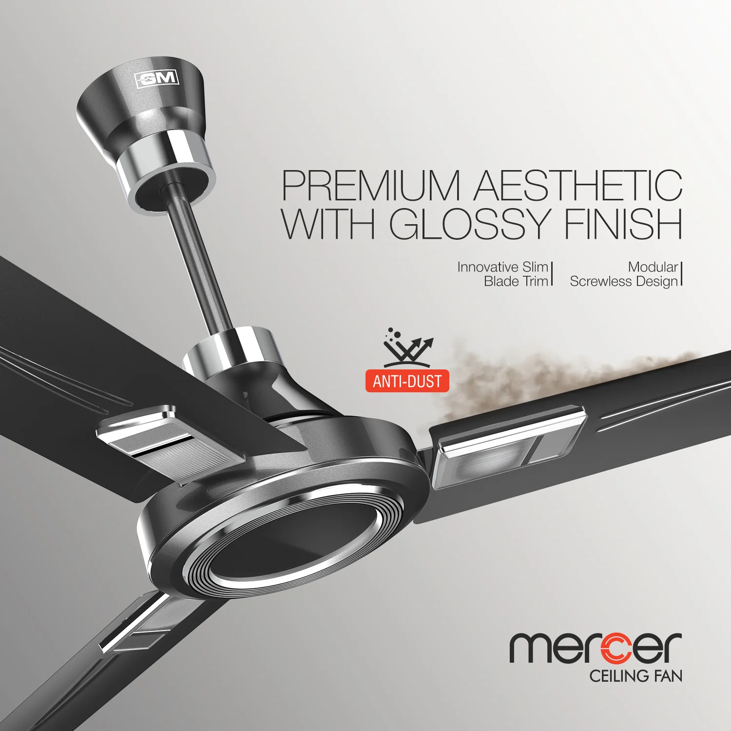 GM Mercer - Ceiling Fan (Glorious Grey) - Image 8