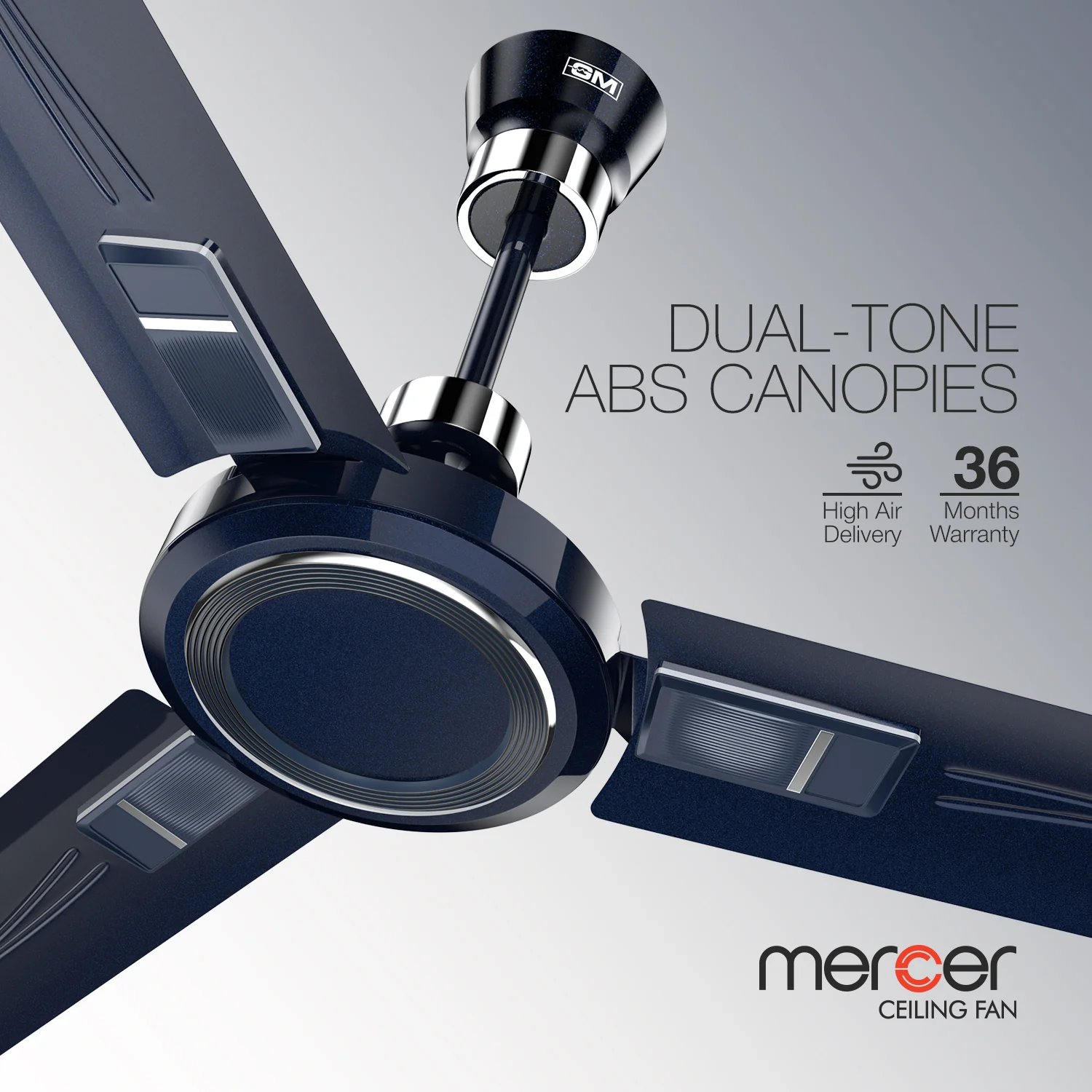 GM Mercer - Ceiling Fan (Ture Blue) - Image 4