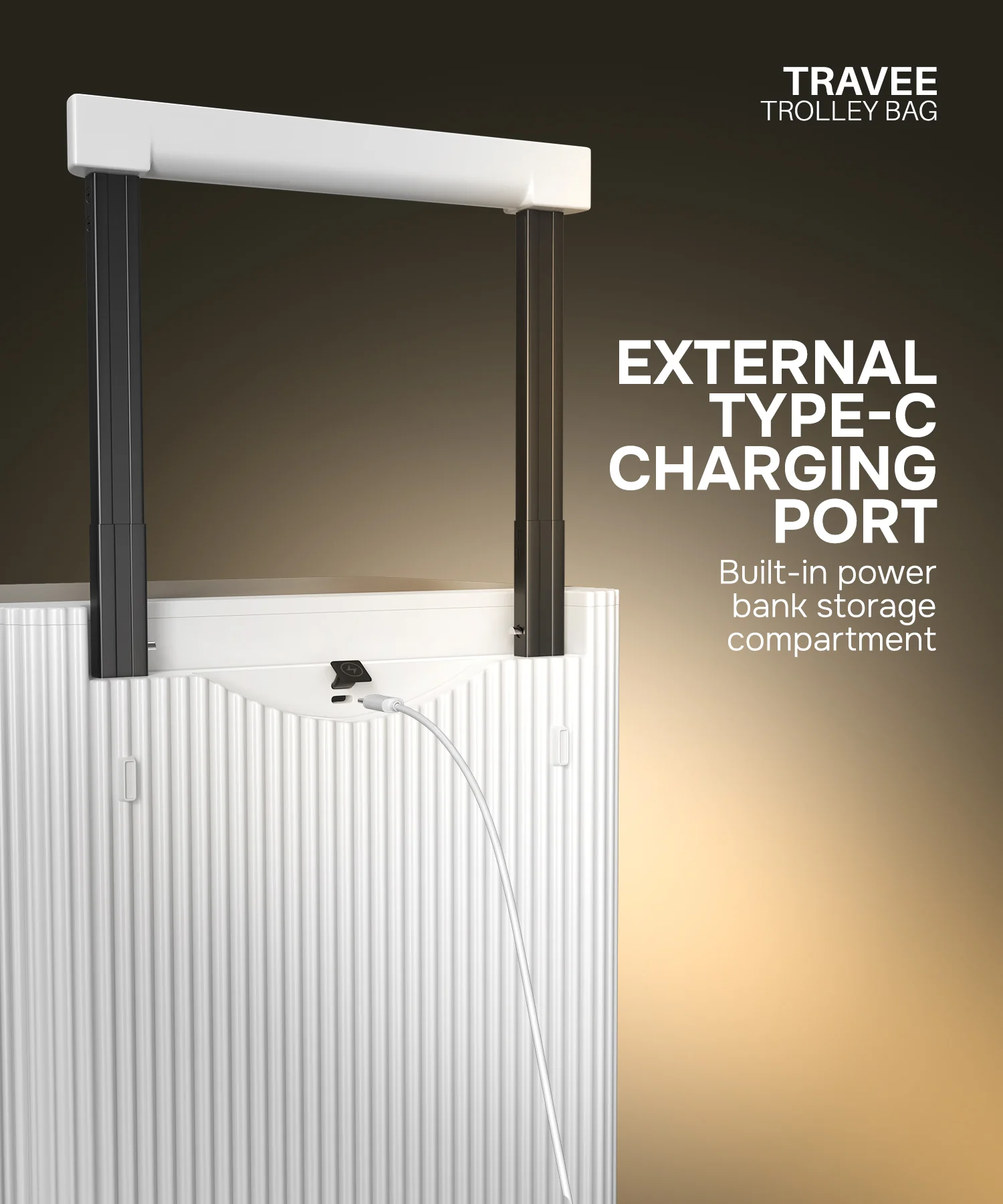 Travee Smart Cabin Trolley Bag – 40L - Image 7